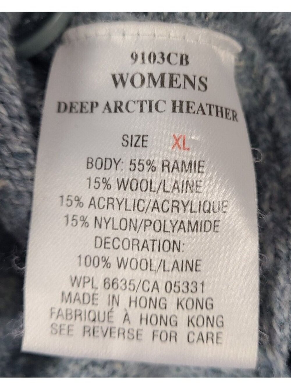Woolrich Wool/Ramie Blend Cardigan Sweater Long Sleeve Cottagecore Women's XL - Picture 15 of 16